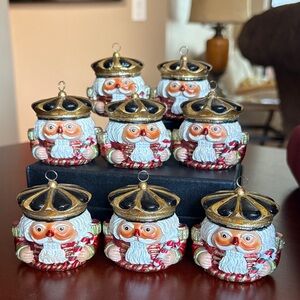 Christopher Radko Nutcracker/Santa Place Card Holder Set qty 8